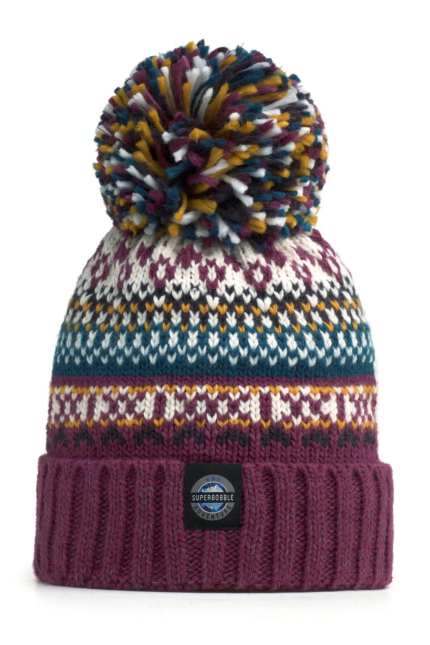 Lingonberry Nordic Knit Hat