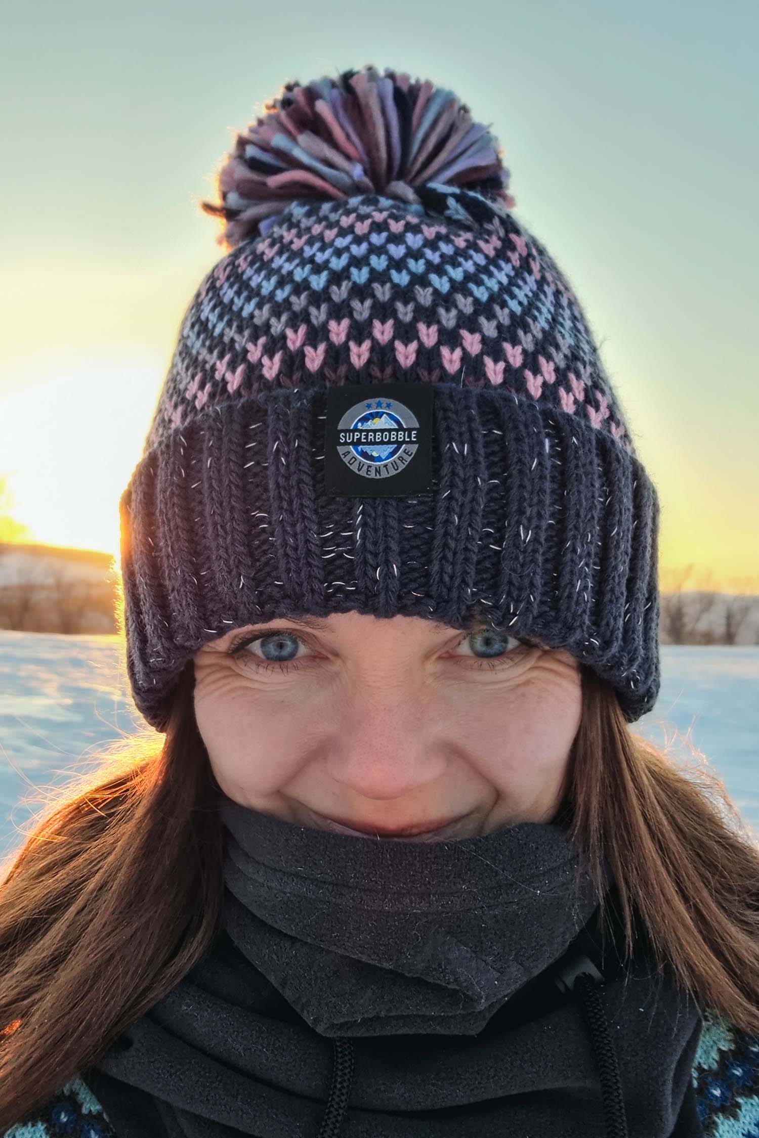 Pink Sapphire Nordic Super Bobble Hat – SuperBobble