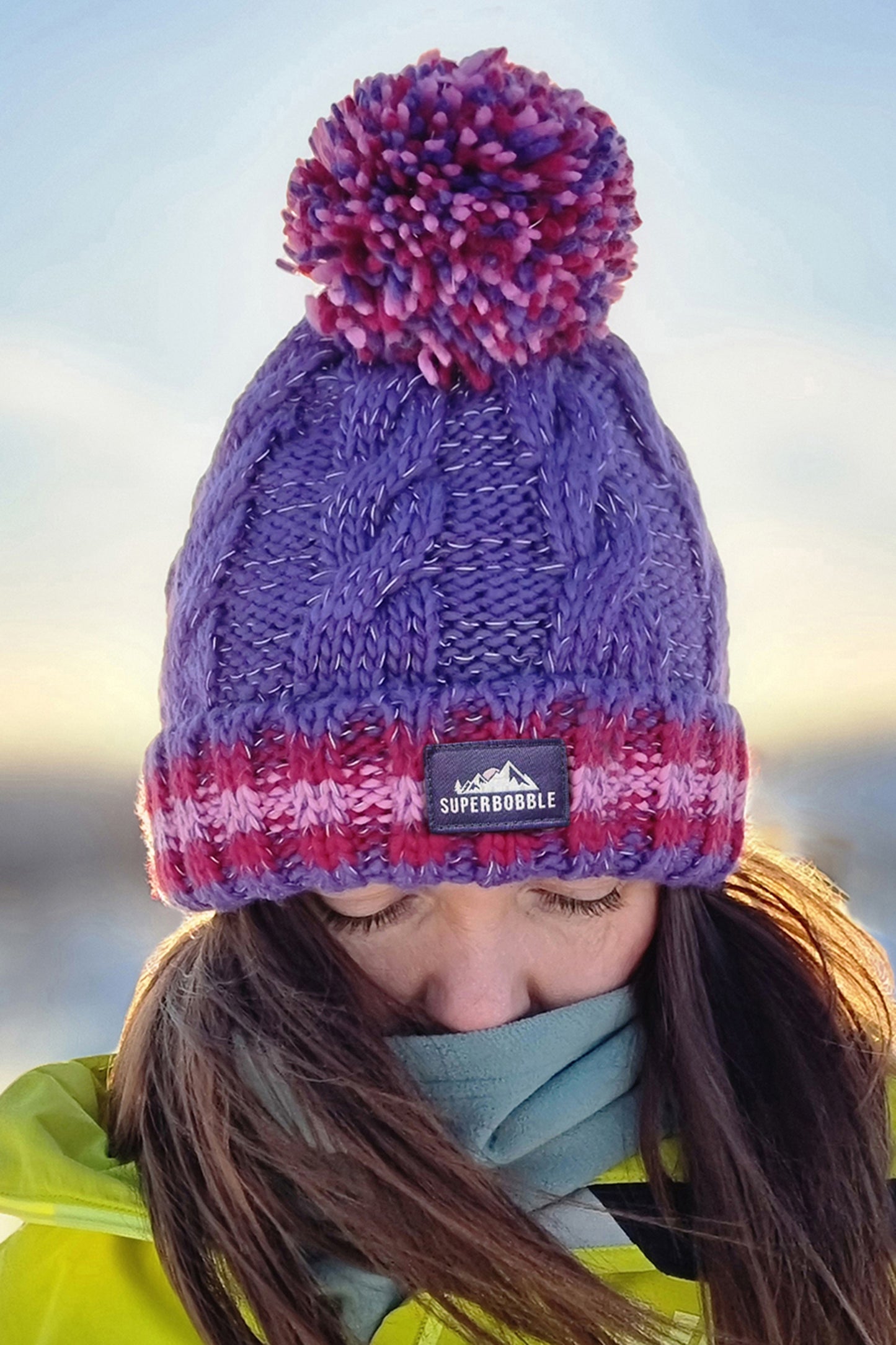 Berries Cable Knit Hat