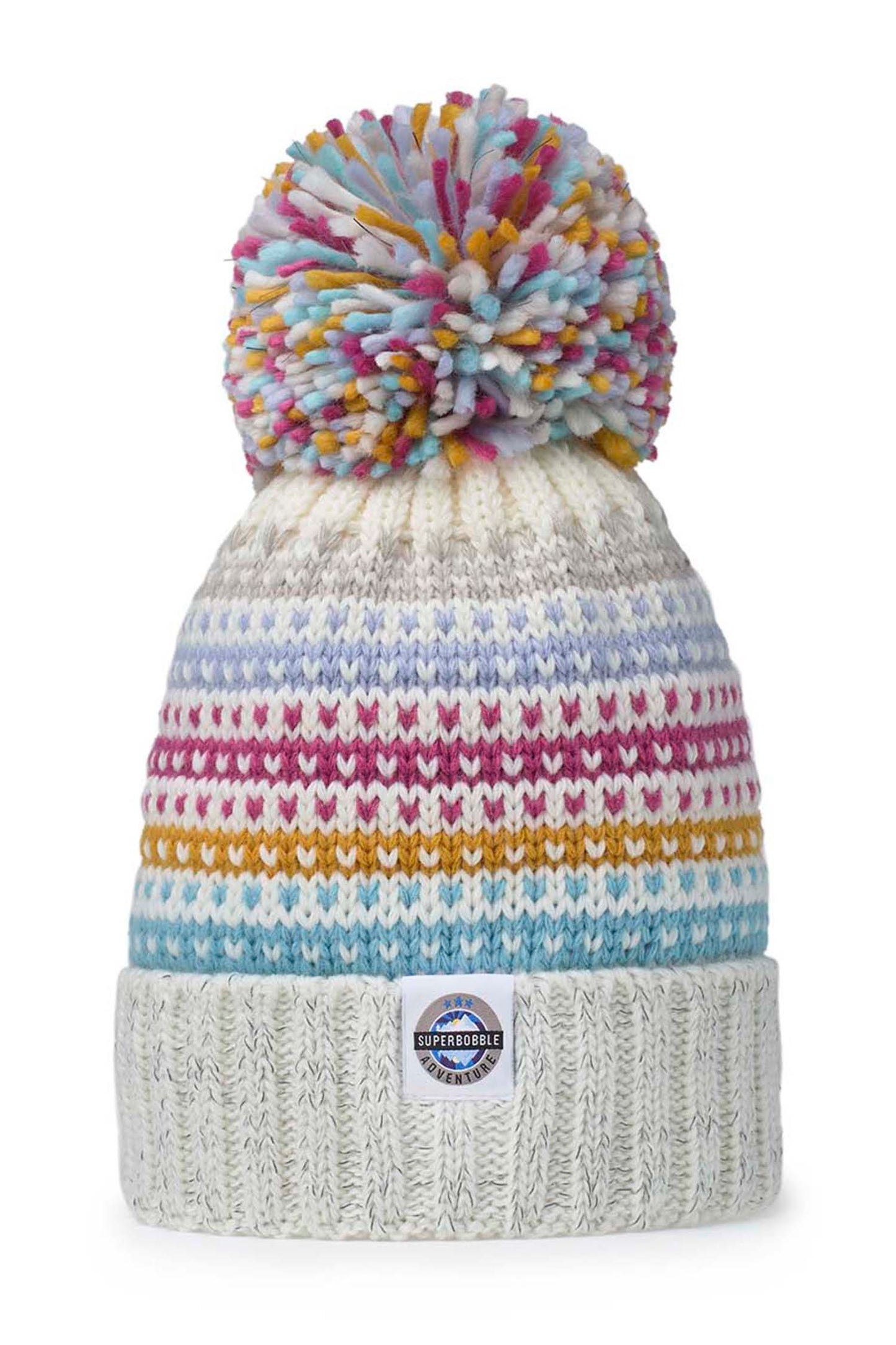 Candy Stripe Nordic Knit Hat