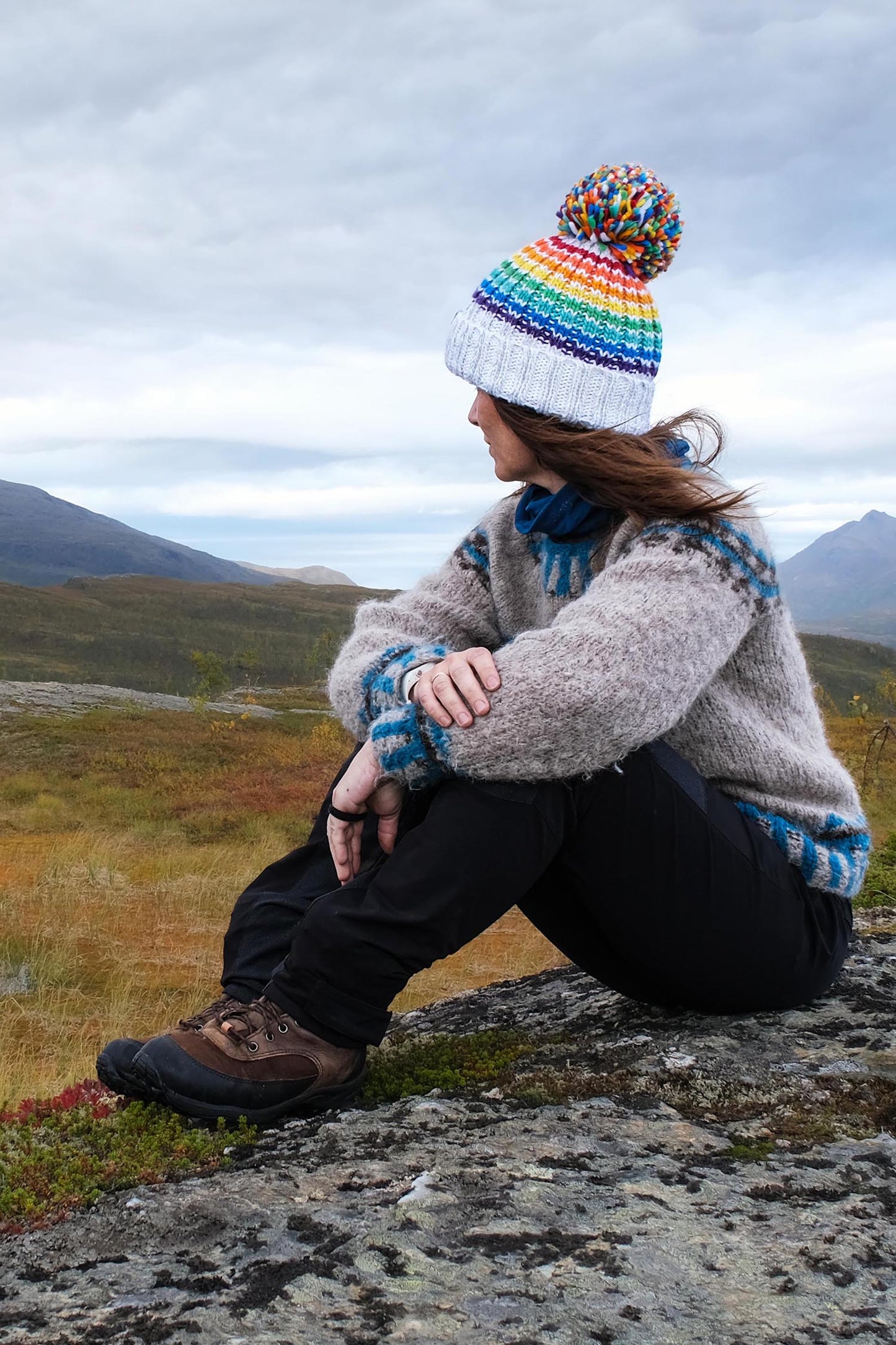 Glacier Rainbow Reflective Hat