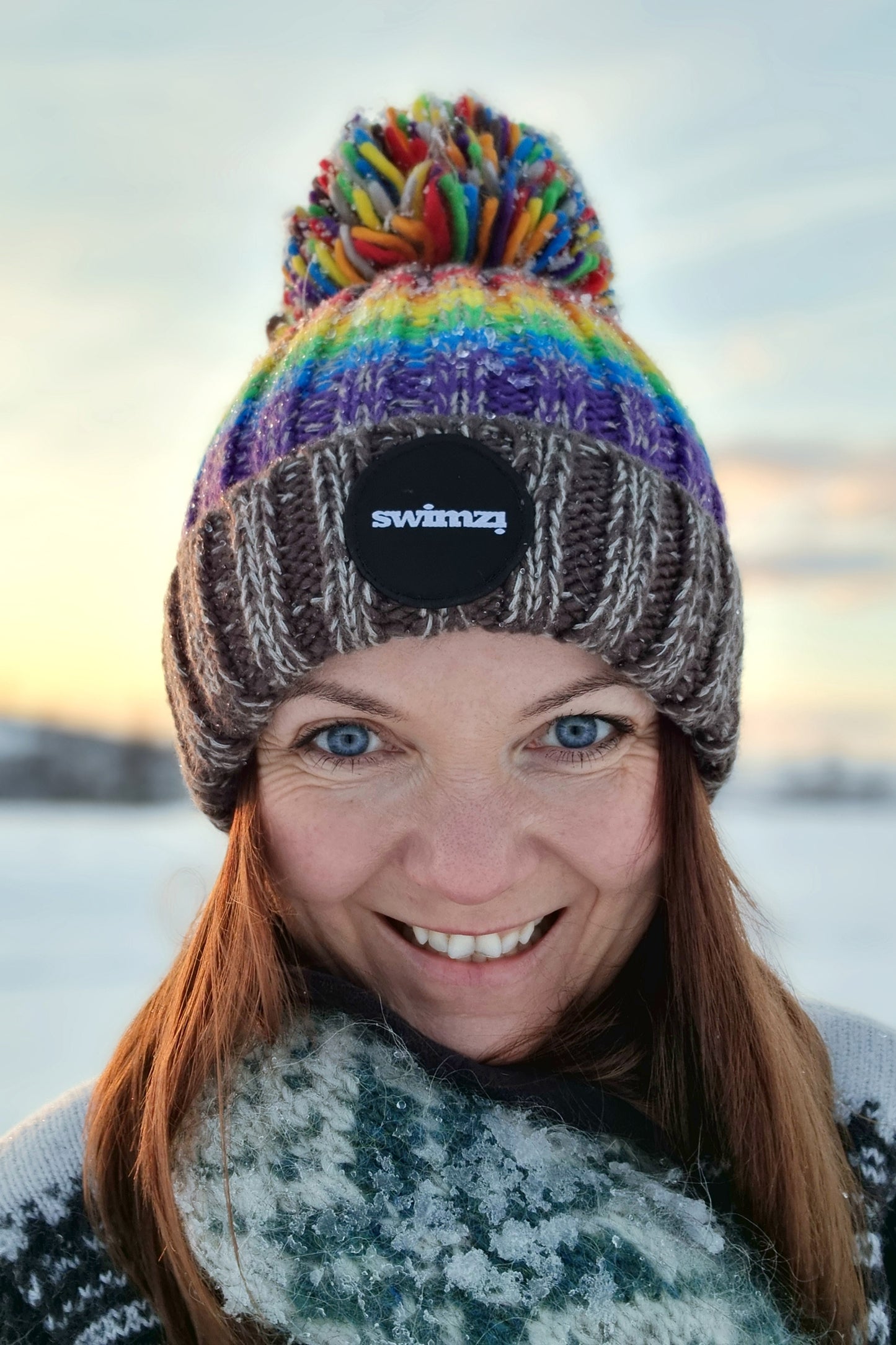 Graphite Rainbow Hat