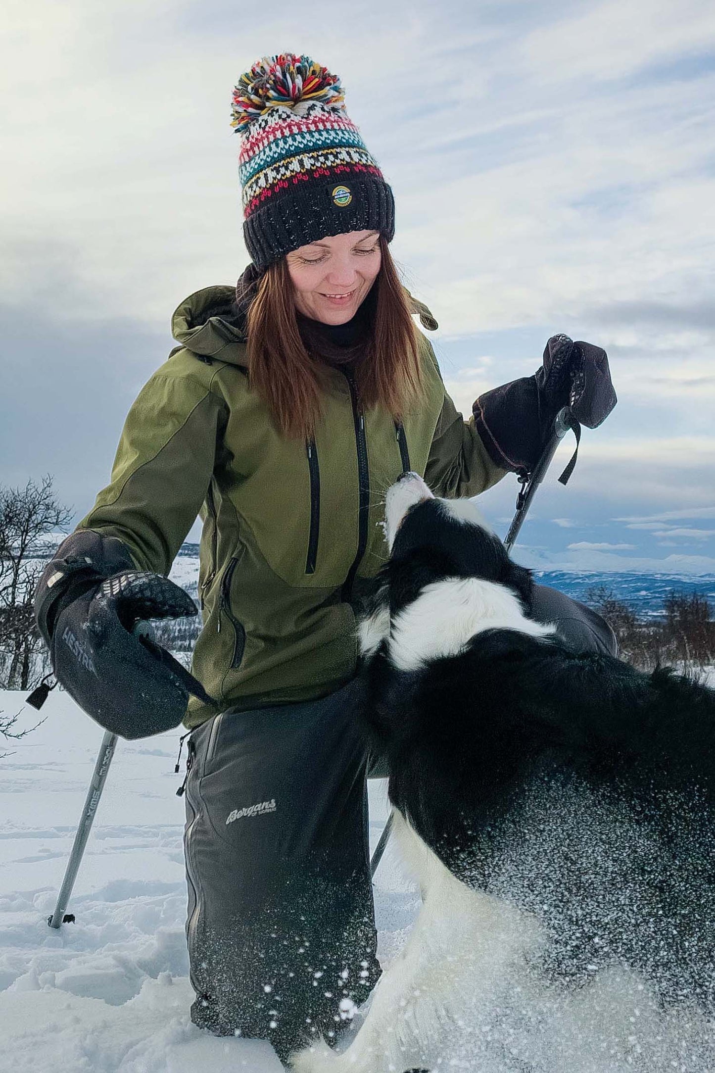 Jet Black Nordic Knit Hat