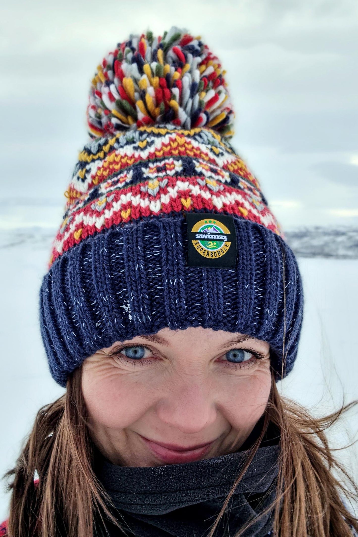 Midnight Blue Fairisle Hat