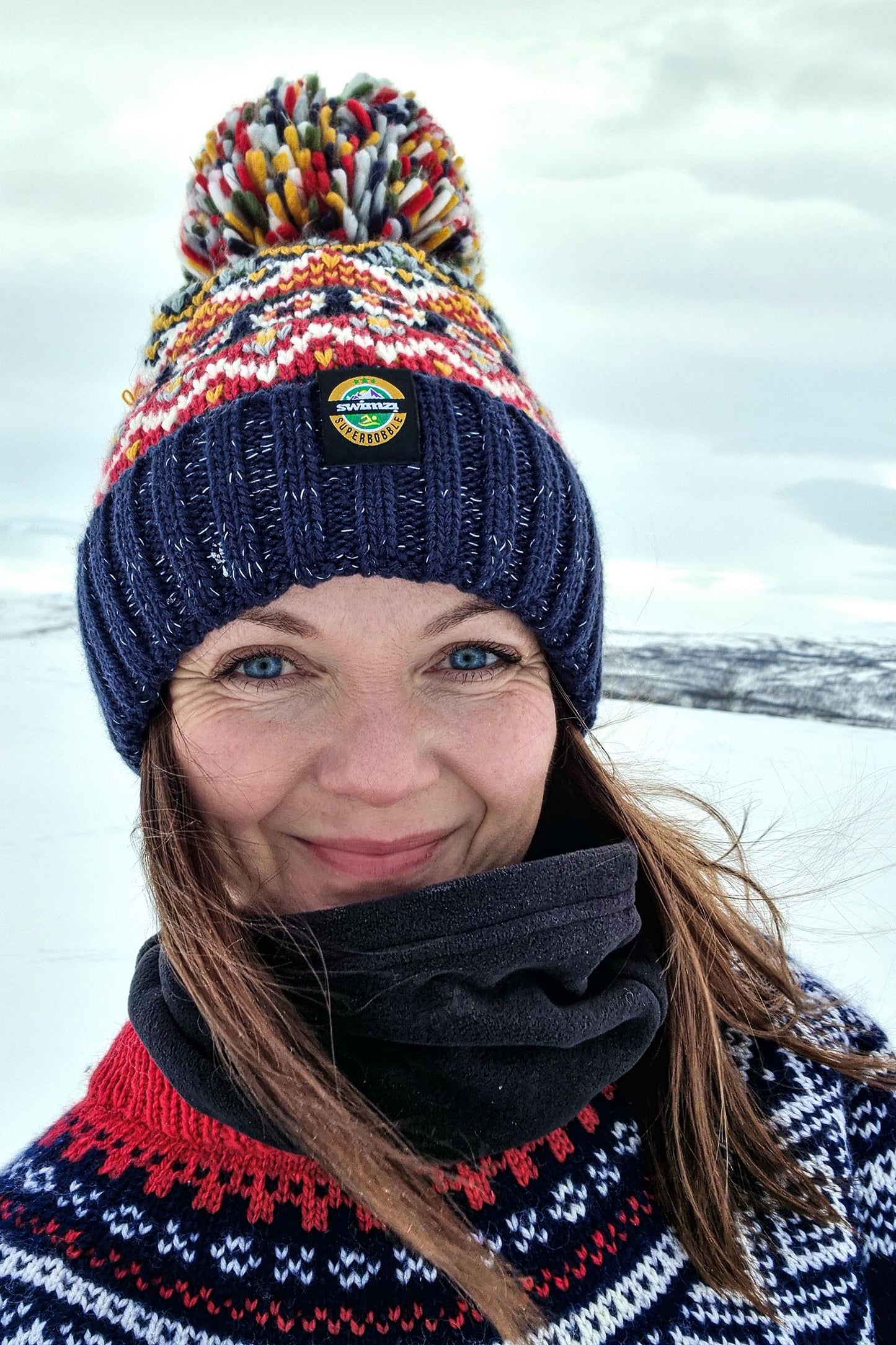 Midnight Blue Fairisle Hat