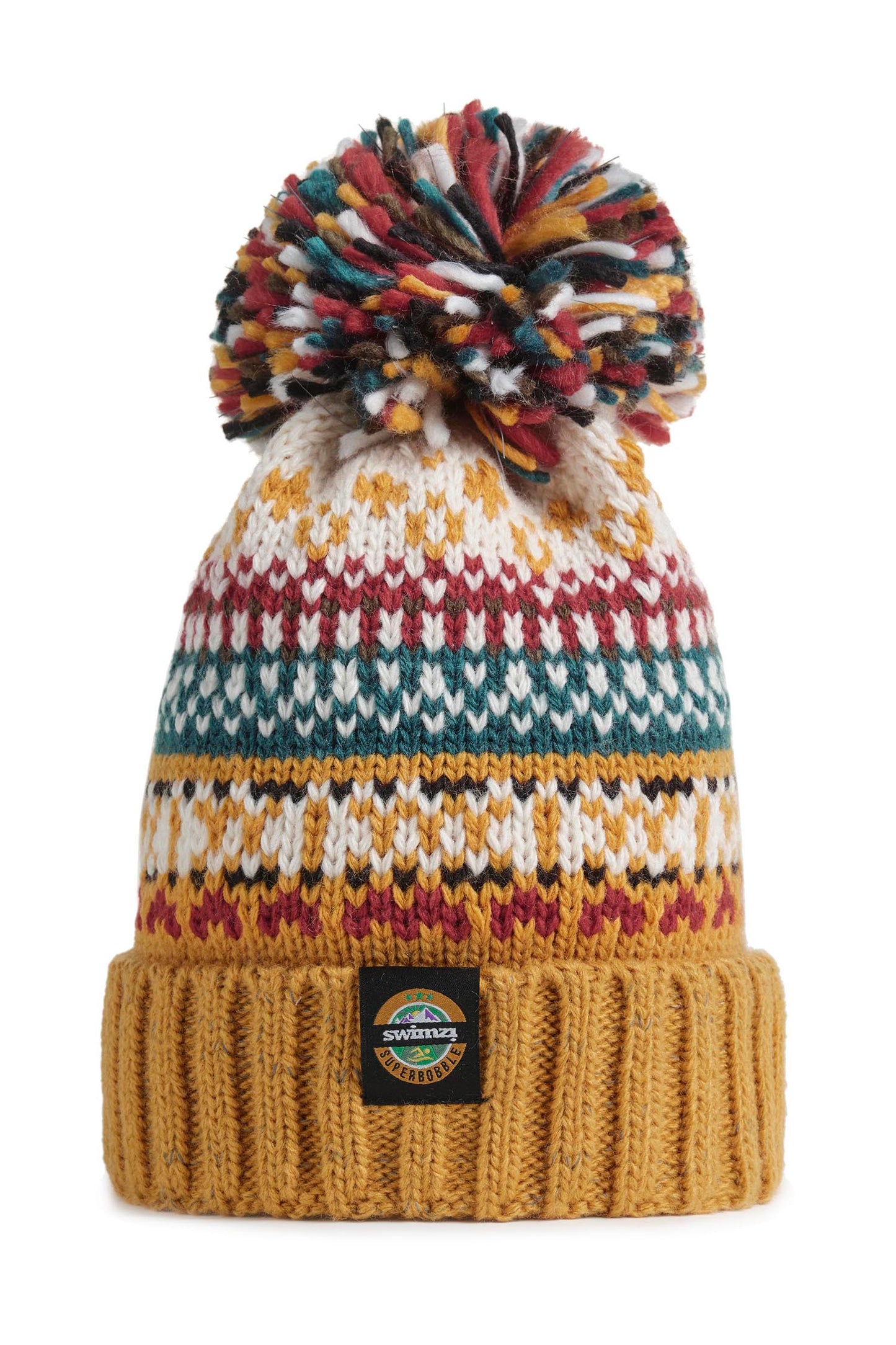 Mustard Nordic Knit Hat