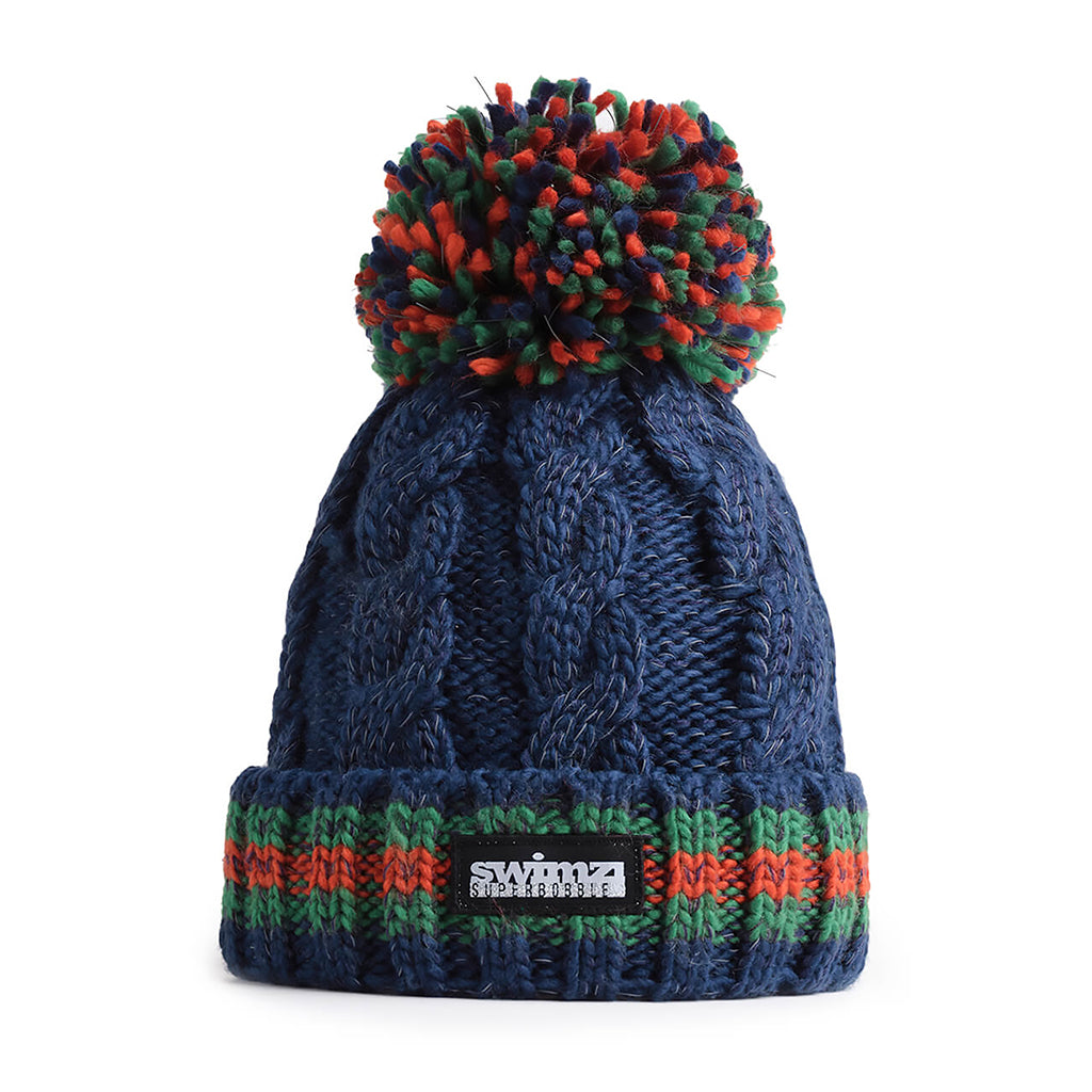 Navy Cable Knit Hat