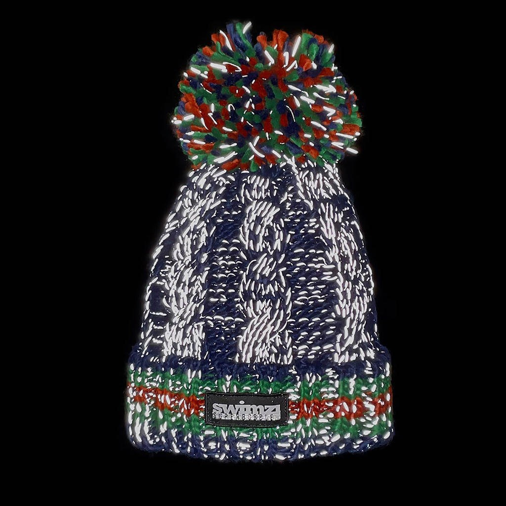 Navy Cable Knit Hat