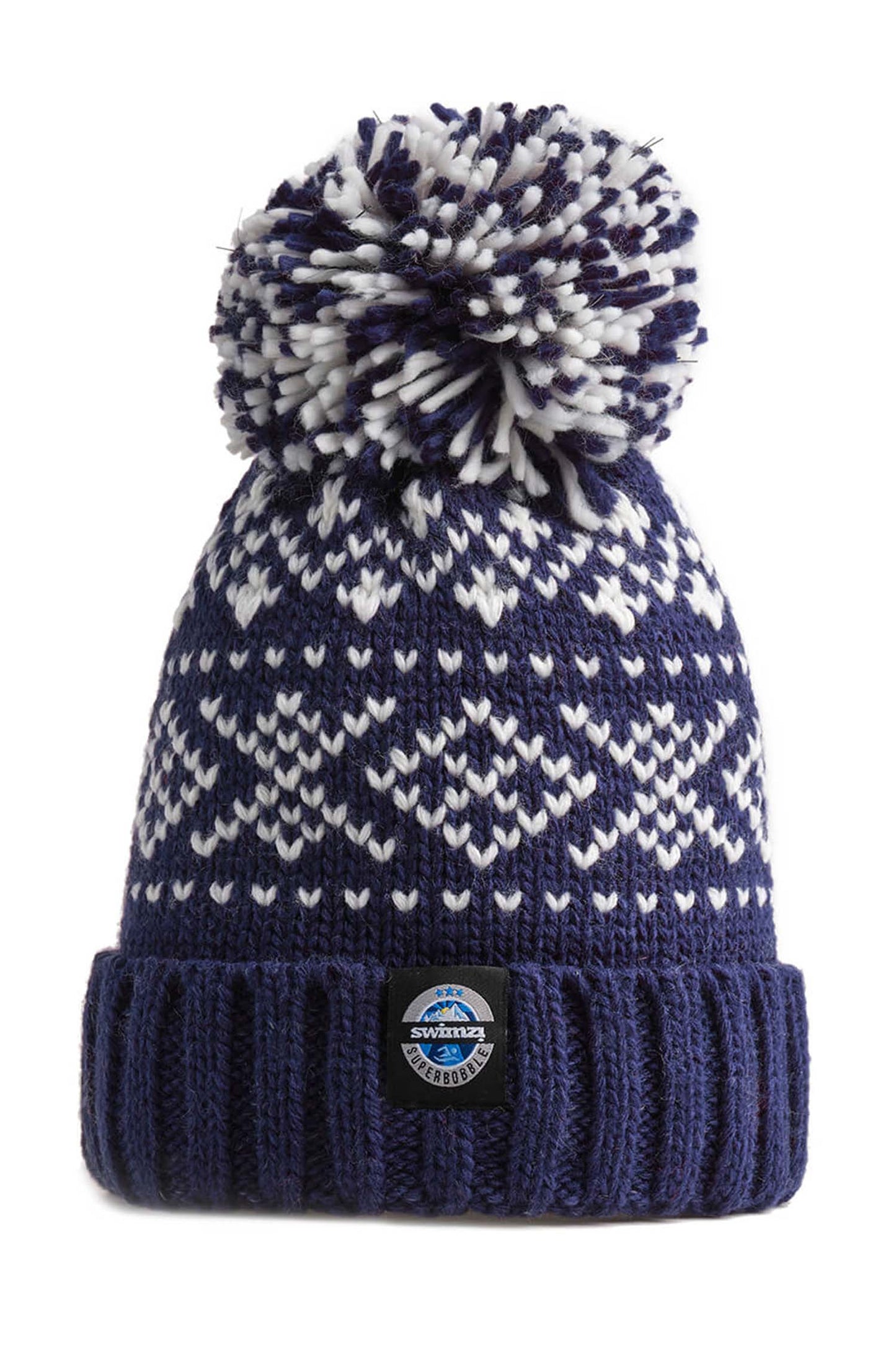 Navy Nordic Knit Hat