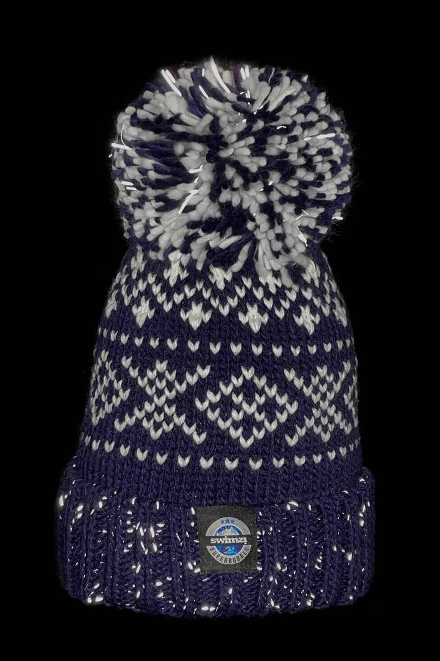 Navy Nordic Knit Hat