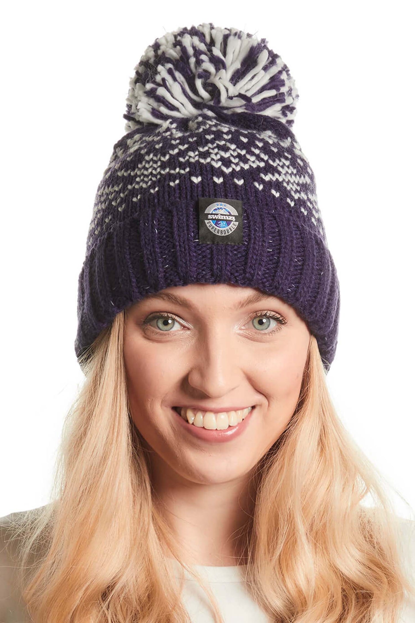 Navy Nordic Knit Hat