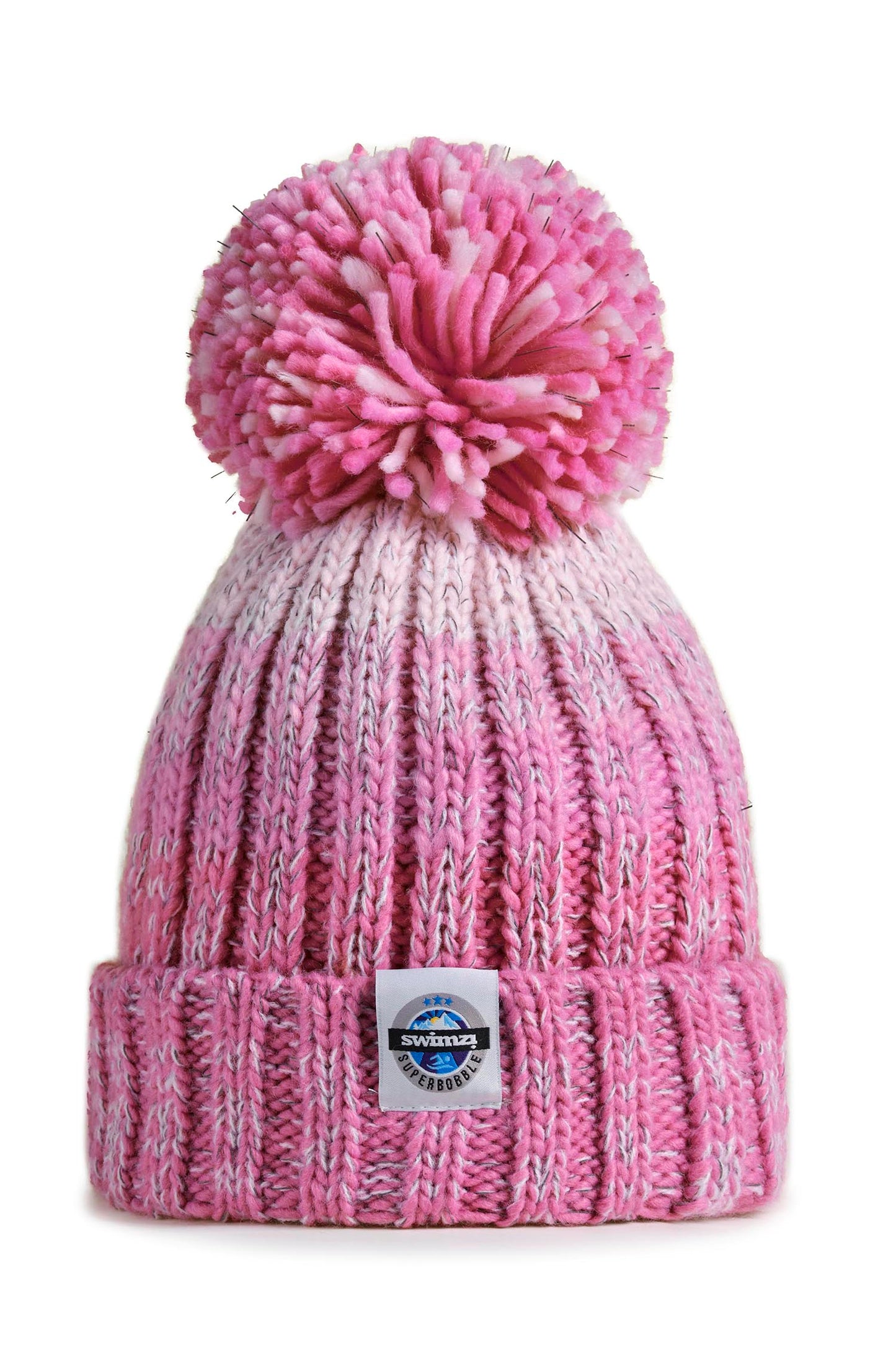 Rose Pinks Gradient Rib Knit Hat