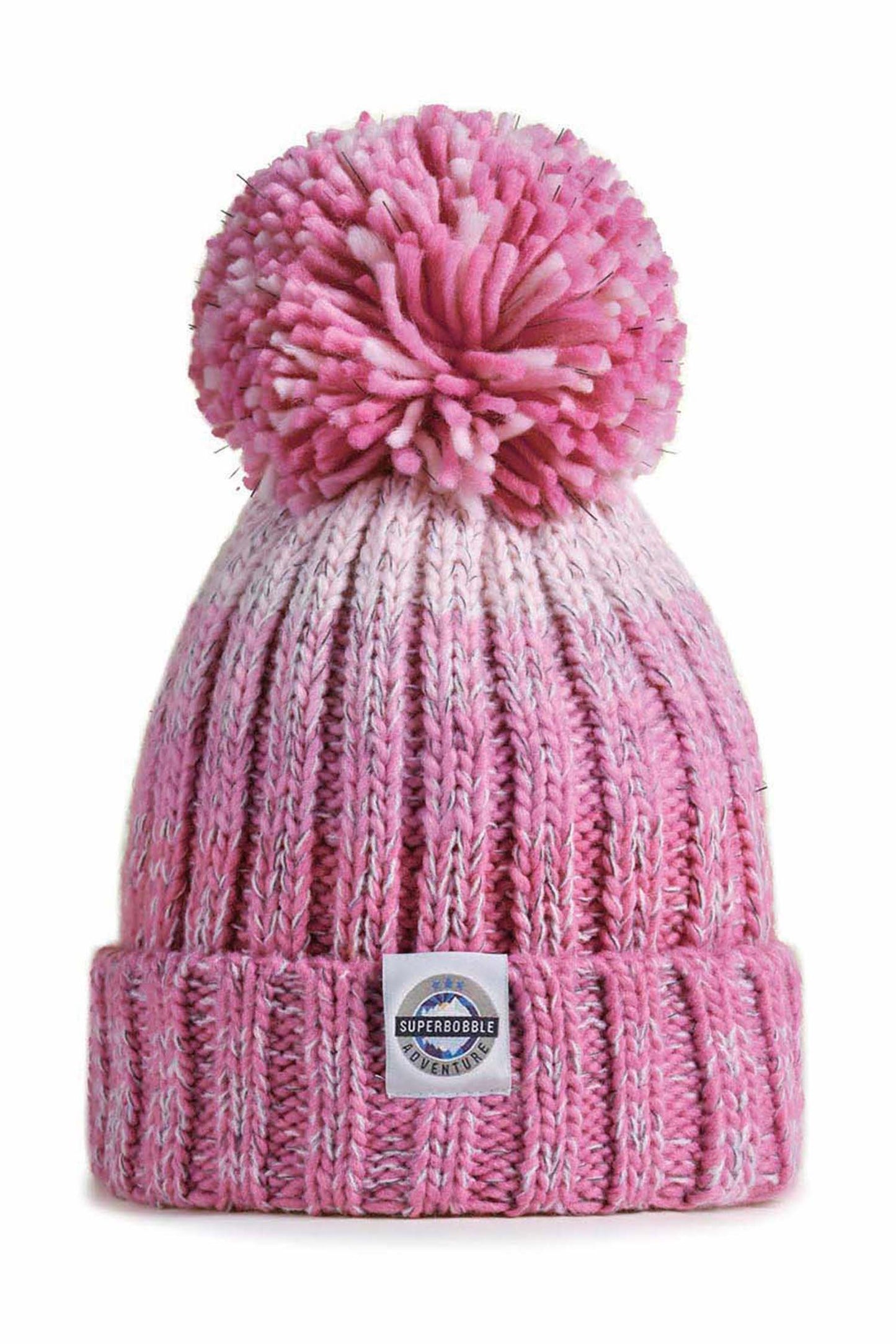 Rose Pinks Gradient Rib Knit Hat