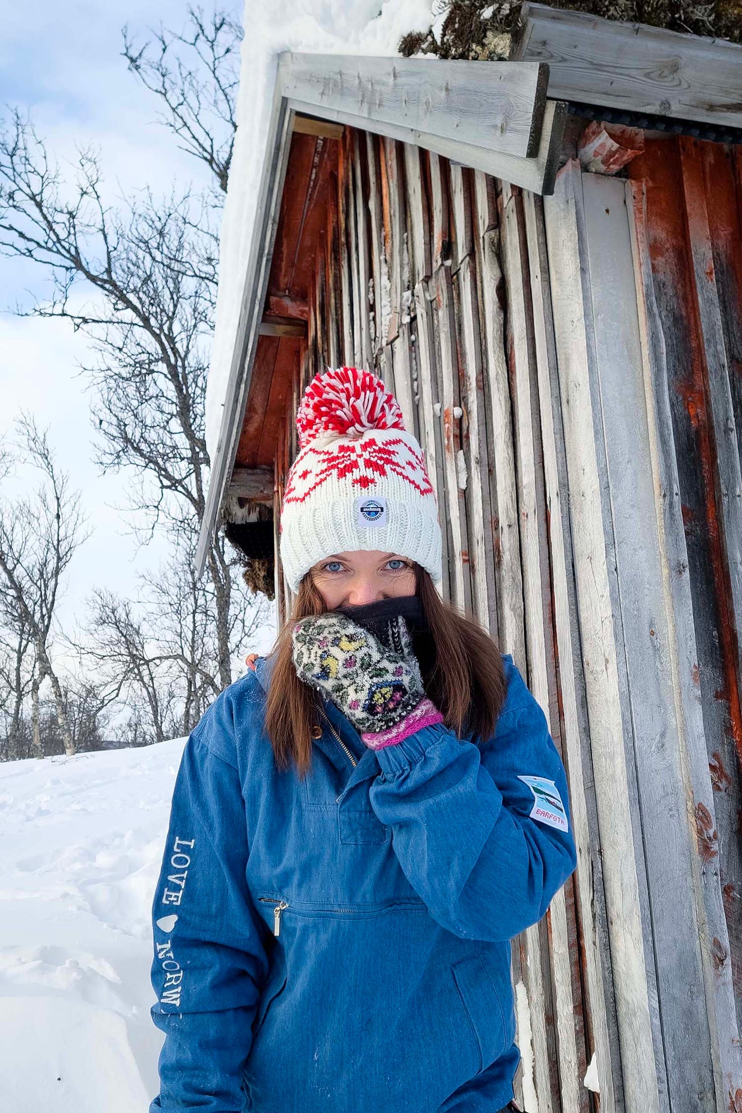 Ruby Flora Nordic Knit Hat