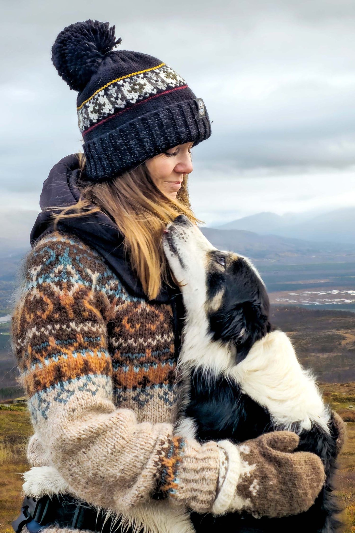 Shadow Pine Fairisle Knit Hat