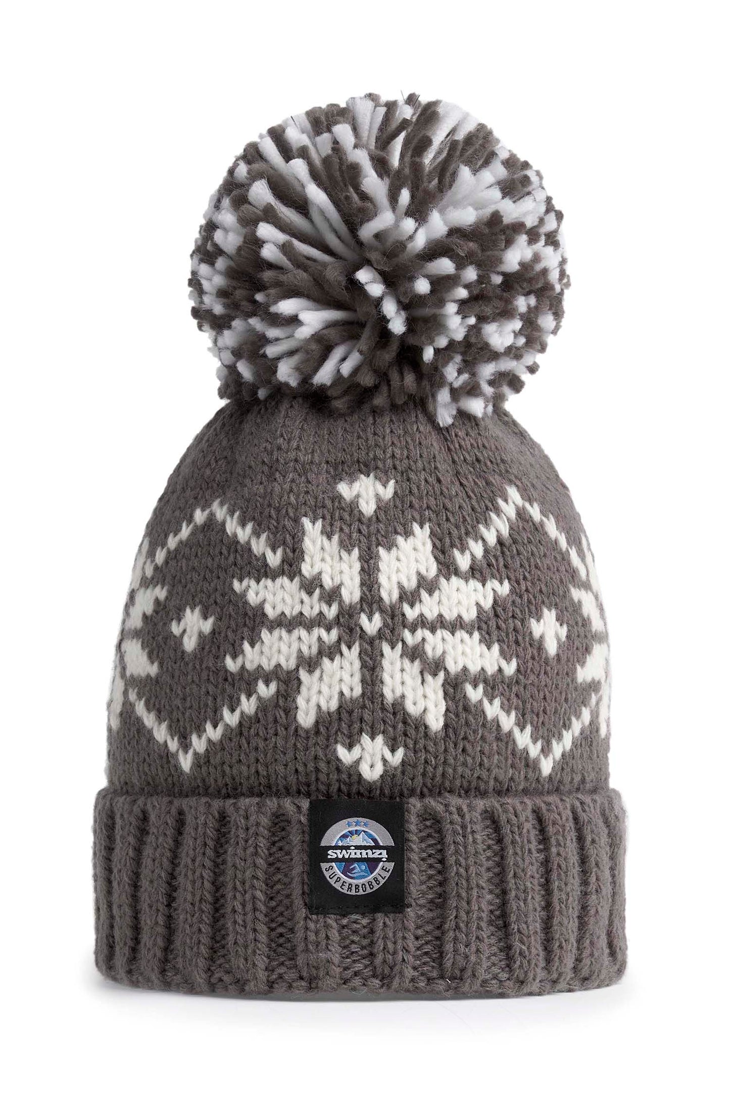 Slate Flora Nordic Knit Hat