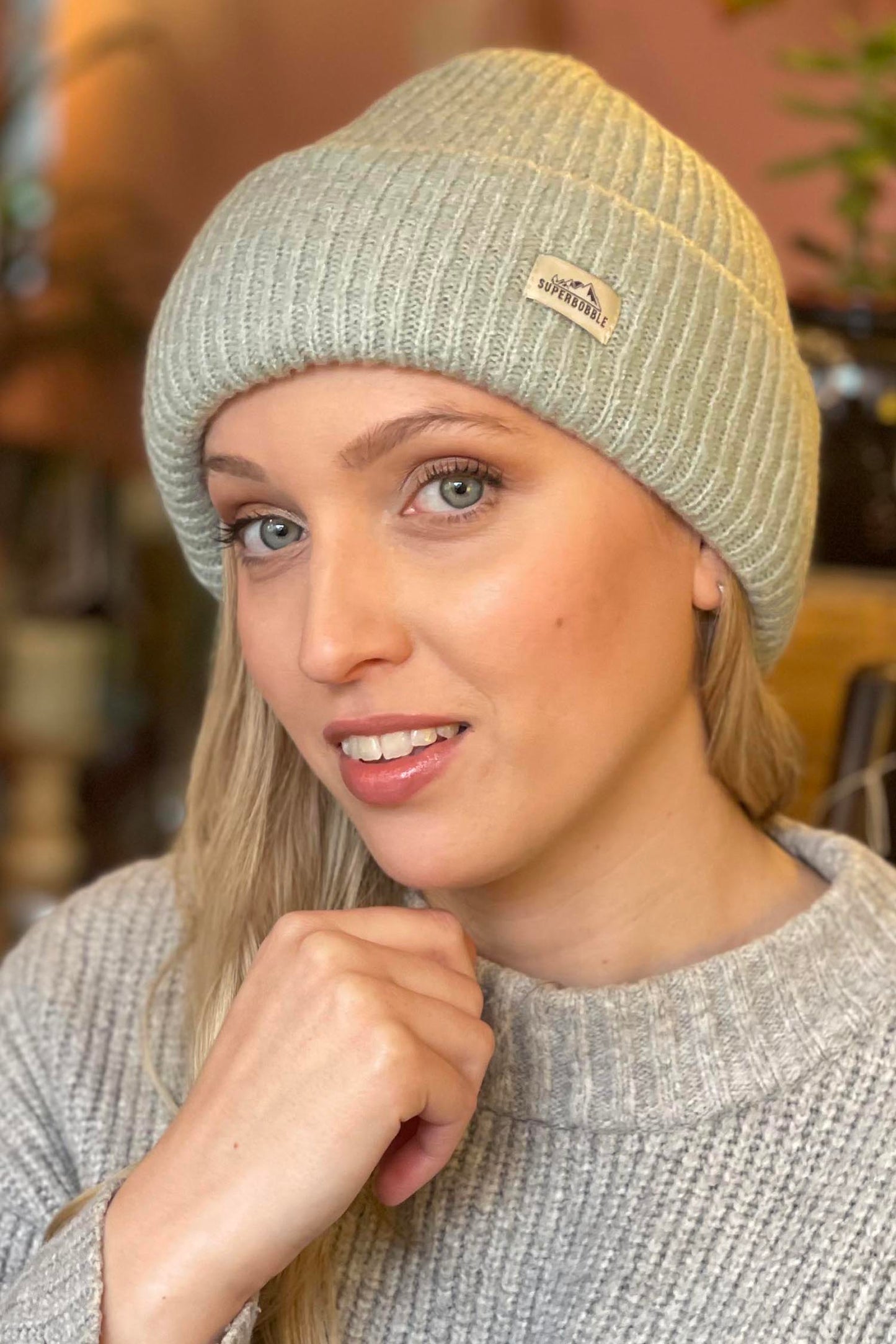 Spearmint Ladies Fashion Beanie Hat