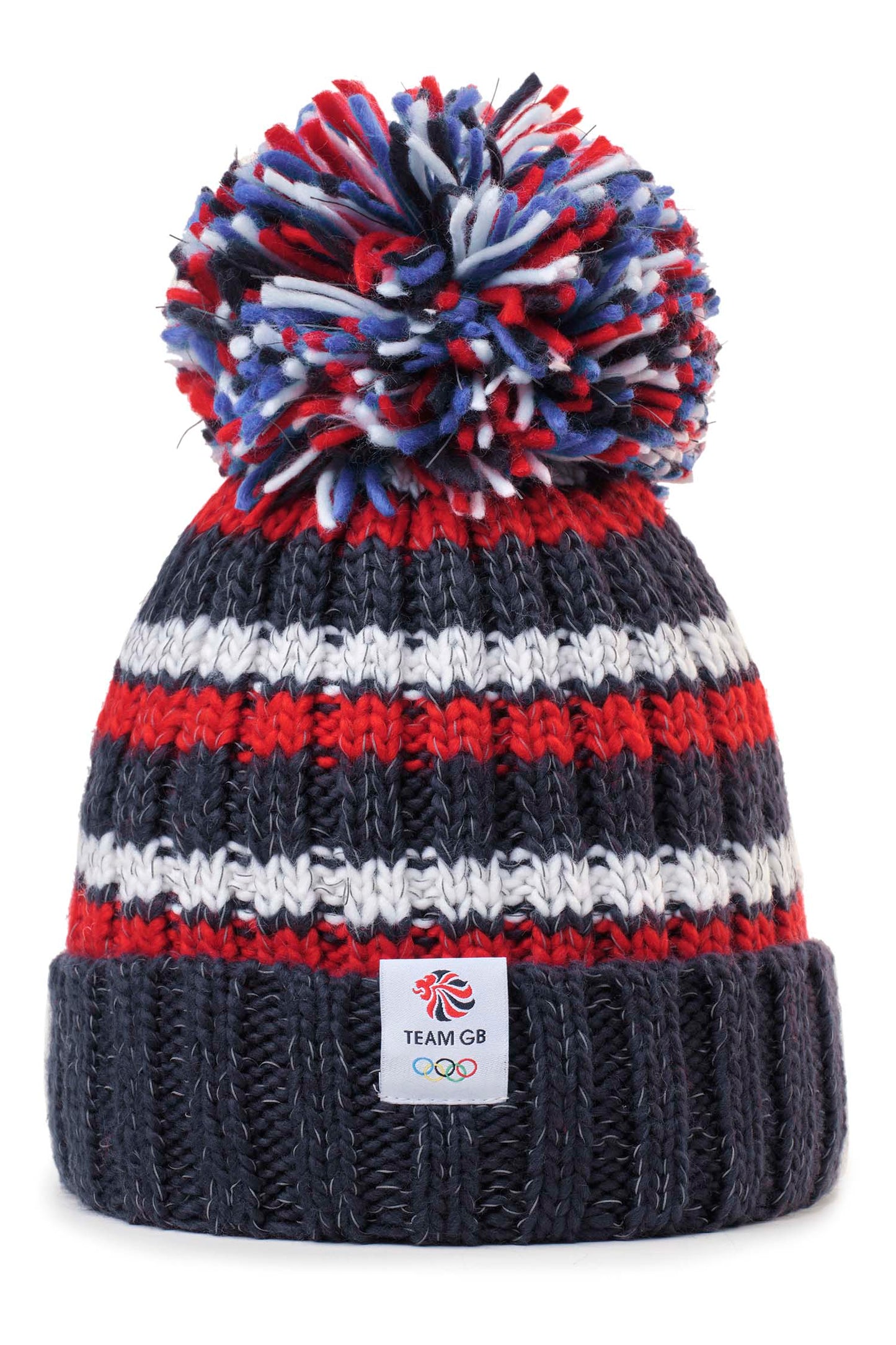 Striped TEAM GB Super Bobble Hat
