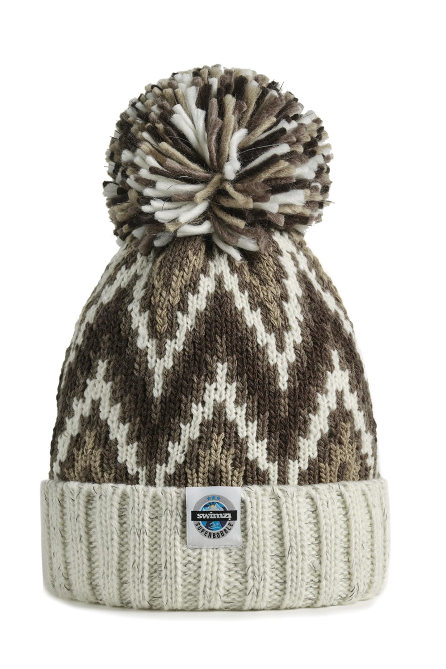 Truffle Cream Zig-Zag Hat