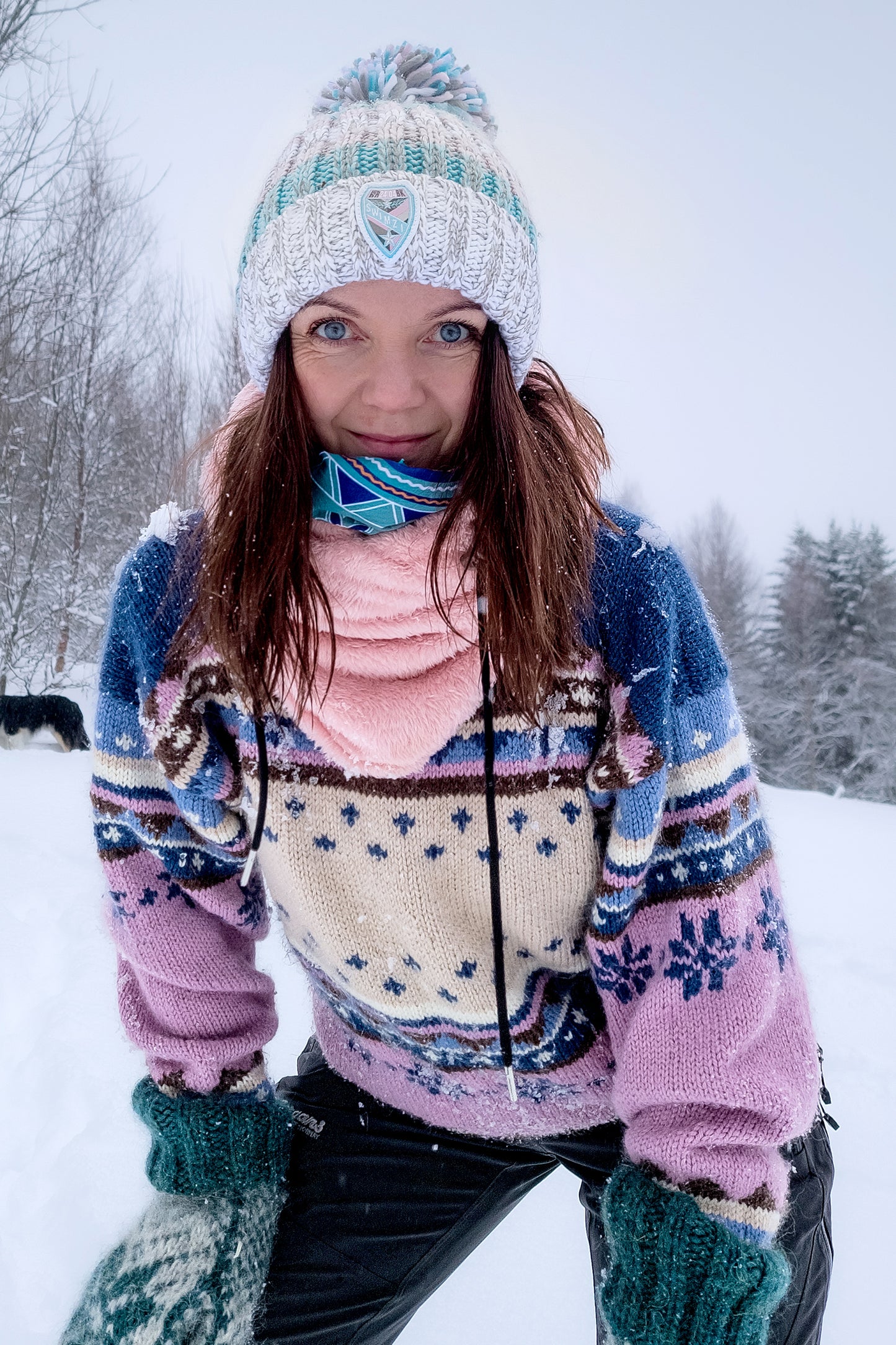 Winter Pastels Reflective Hat